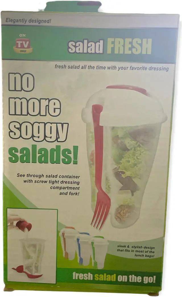 Alt view image 4 of 5 - Salad Fresh To Go: Salad Container with Dressing and Fork