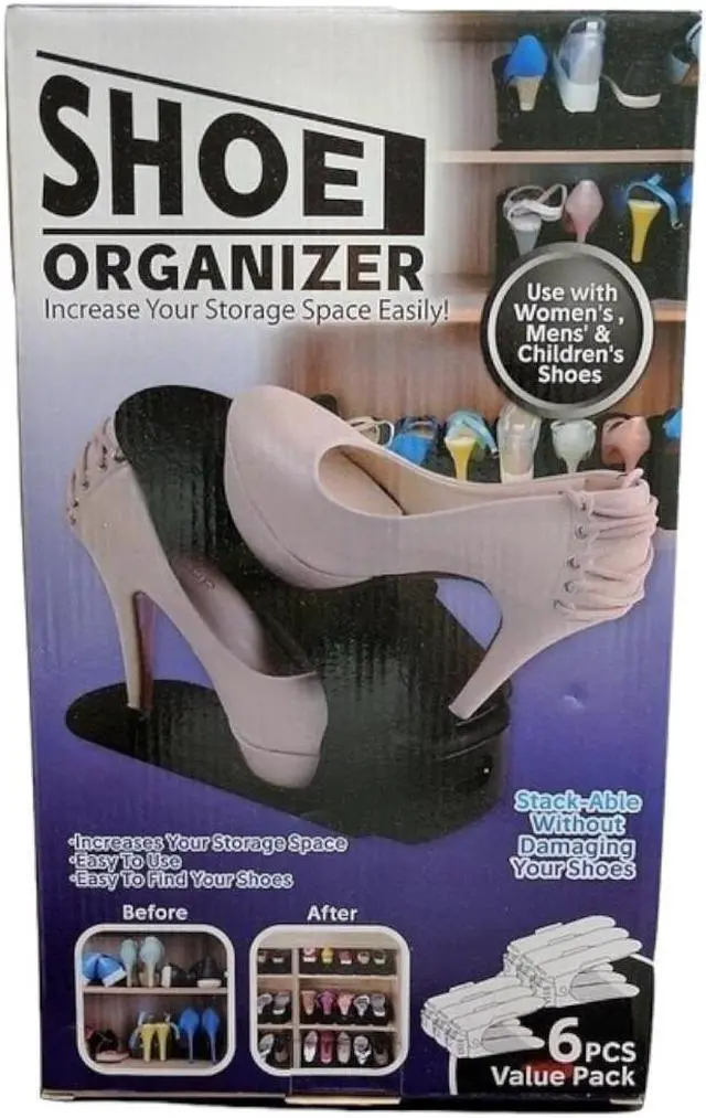 Alt view image 4 of 4 - Shoe Organizer 6 Piece Value Pack