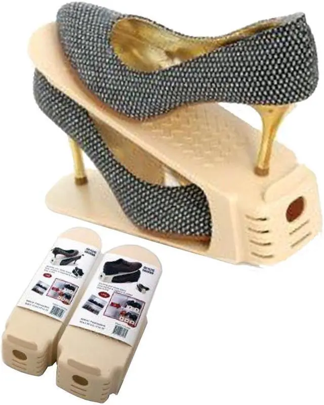 Main image of Shoe Double Decker - Efficient Space-Saving Organizer-  Large - 2 Pack