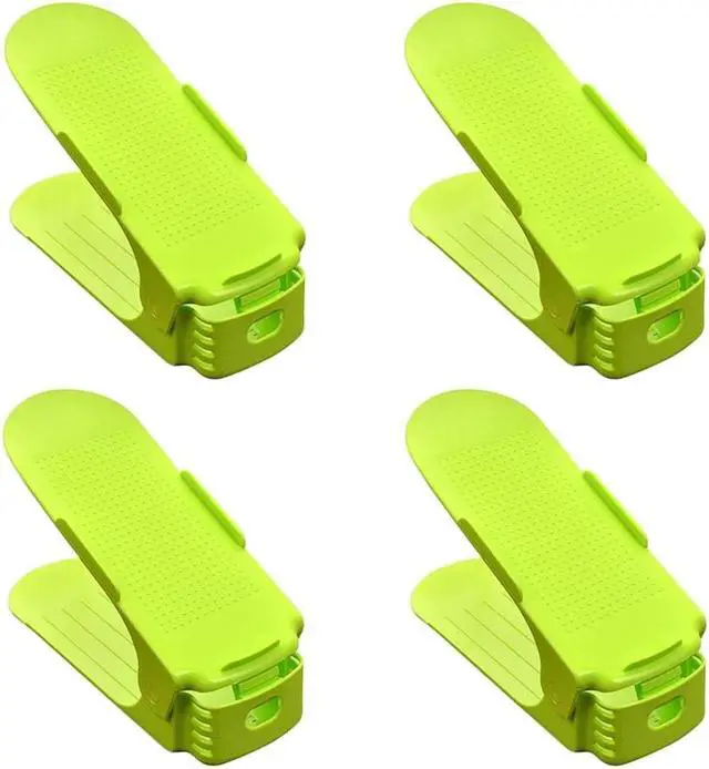 Main image of Shoe Double Decker - Efficient Space-Saving Organizer- Green - 4 Pack