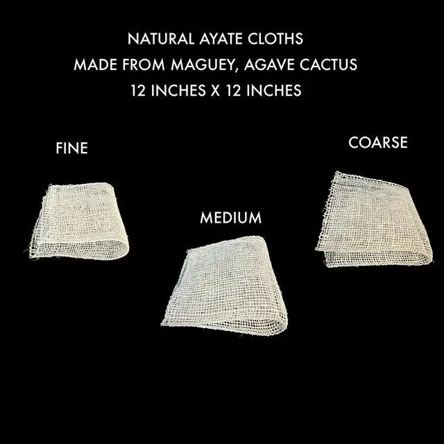 Alt view image 3 of 6 - Ayate Spa Cloth - Fine, Medium and Coarse Texture - 12 x 12" - 3 Pack