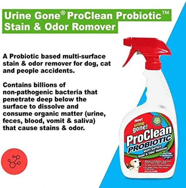 Alt view image 2 of 7 - Urine Gone ProClean Stain and Odor Remover  20 Fl Oz