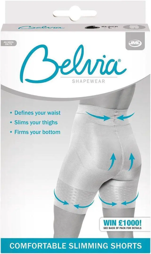 Alt view image 4 of 4 - Shapewear Shorts (Small, Black)