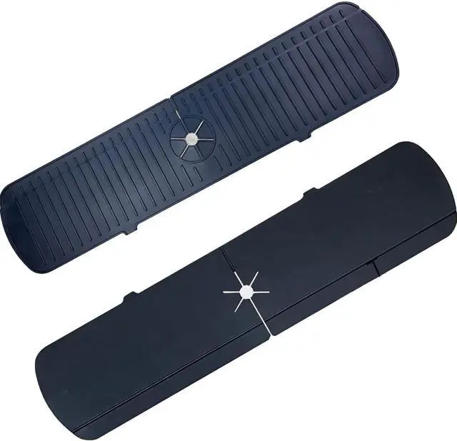 Main image of Kitchen Sink Splash Guard - Black -Large  (24.01" x 5.7")