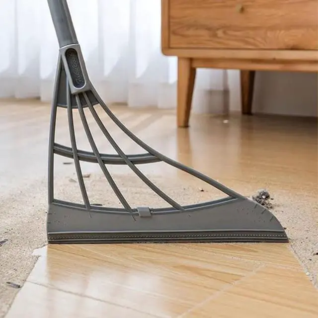 Alt view image 4 of 5 - Magic Sweep Broom 2-in-1: Efficient 180° Cleaning with Rotating Silicone Head