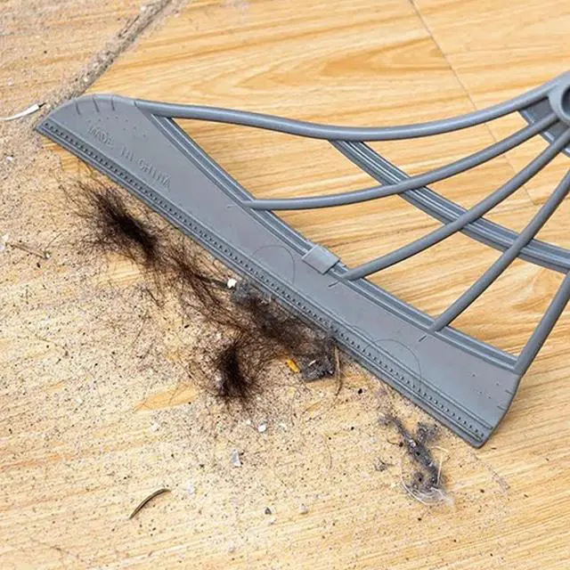 Alt view image 5 of 5 - Magic Sweep Broom 2-in-1: Efficient 180° Cleaning with Rotating Silicone Head