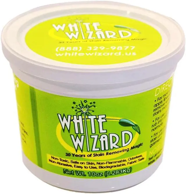 Alt view image 3 of 7 - White Wizard All Purpose Stain Remover - Grease Shoe Polish Oil Stains Without Water 10 Fl. Oz.