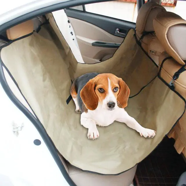 Alt view image 4 of 4 - Premium Large Tan Pet Seat Cover for Auto Protection (EL-0138)