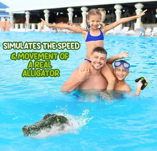 Alt view image 4 of 7 - Doohickey Remote Control Alligator Head Boat for Kids and Adults