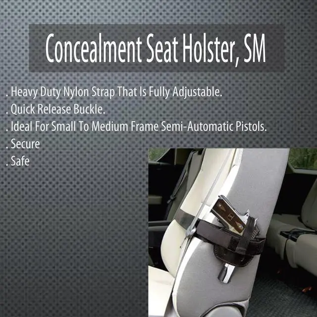 Alt view image 4 of 5 - Concealment Seat Holster - Compact Design for Comfort (Small/Medium)