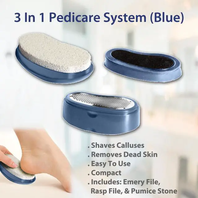 Alt view image 3 of 3 - 3-in-1 Pedicare System - Your Ultimate Foot Care Solution (Blue)