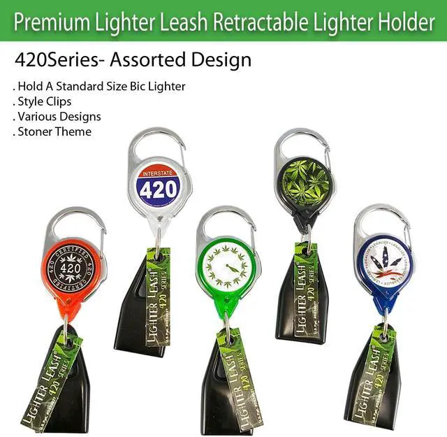Alt view image 5 of 5 - Premium Lighter Leash Retractable Lighter Holder - 420Series