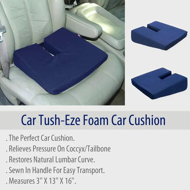 Alt view image 4 of 5 - Car Tush-Eze Foam Car Cushion (3" x 13" x 16")