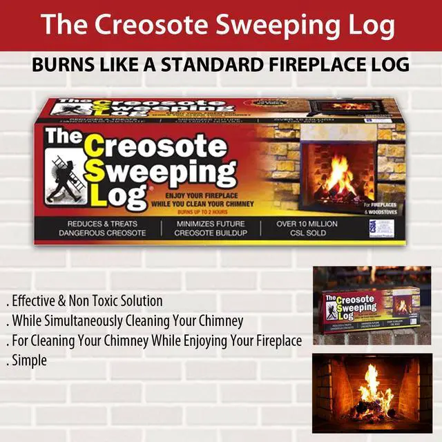 Alt view image 4 of 4 - Creosote Sweeping Log - Easy Solution for Clean Chimneys