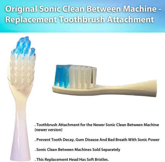 Alt view image 4 of 4 - Original Sonic Clean Between Machine - Replacement Toothbrush Attachment