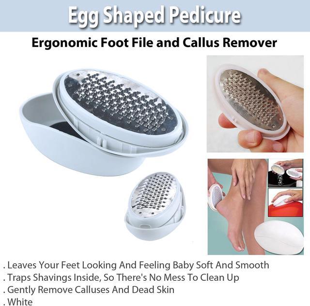 Alt view image 4 of 6 - Egg Shaped Pedicure Ergonomic Foot File and Callus Remover