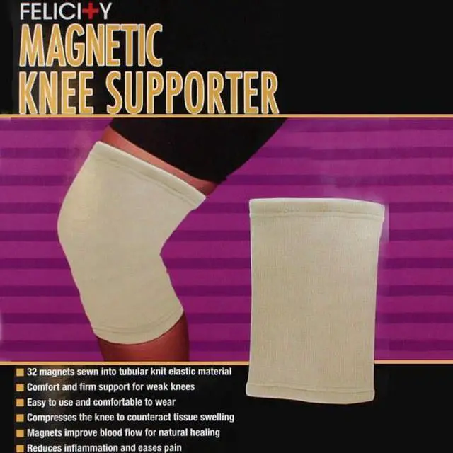 Alt view image 2 of 3 - Daiwa Felicity Magnetic Knee Supporter (Beige- SMALL)