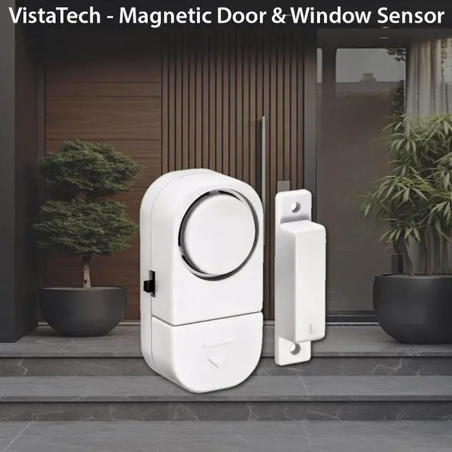 Alt view image 3 of 3 - Magnetic Door & Window Sensor Alarm Set - Set of 4
