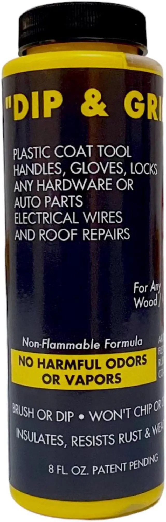 Alt view image 2 of 5 - Dip and Grip Rubberized Plastic Coating (Yellow) 8 fl. oz