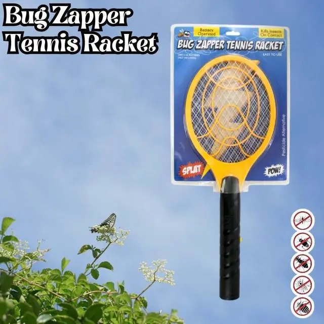 Alt view image 2 of 2 - Portable Battery-Powered Bug Zapper Racket