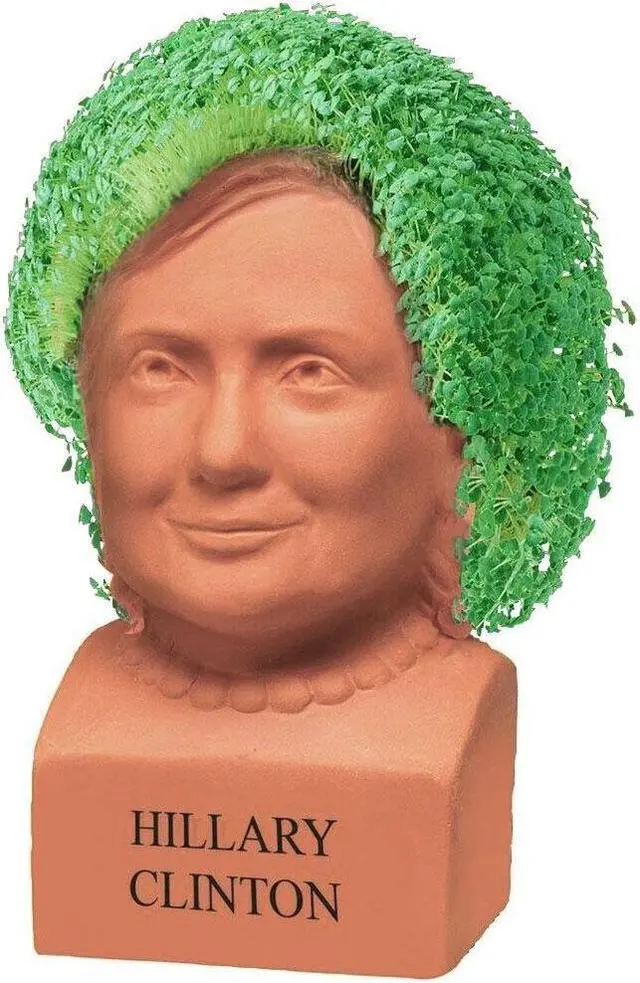 Alt view image 5 of 5 - Chia Pet Planter - Freedom of Choice Hillary Clinton- Happy