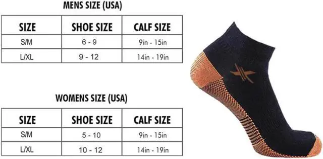 Alt view image 3 of 4 - Copper-Infused Compression Socks - Low Cut (3-Pair Pack) Small/Medium