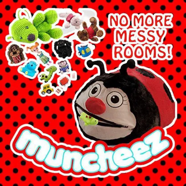 Alt view image 3 of 3 - Muncheez  Stuffed Animal Toy Organizer For Children - Loveable Ladybug