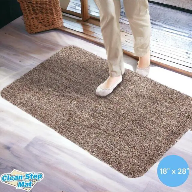 Alt view image 5 of 5 - Clean Step Mat Doormat - Tan (18" x 28")