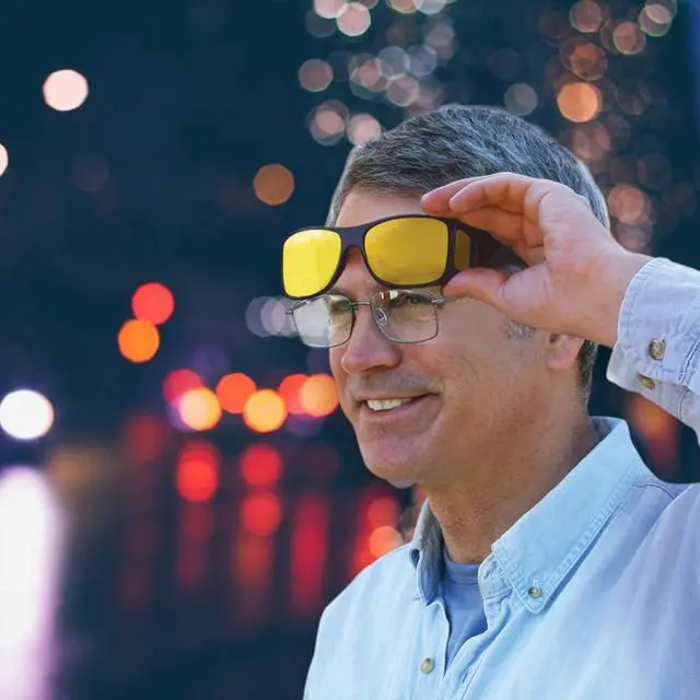 Alt view image 4 of 7 - HD Night Vision Wrap Around Sunglasses