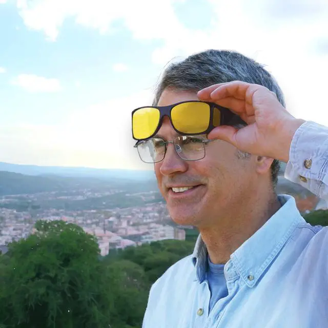 Alt view image 5 of 7 - HD Night Vision Wrap Around Sunglasses