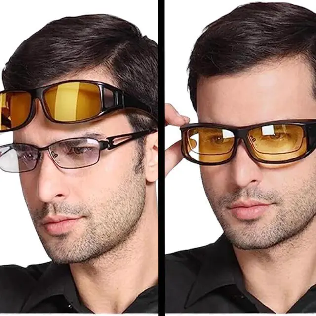 Alt view image 7 of 7 - HD Night Vision Wrap Around Sunglasses