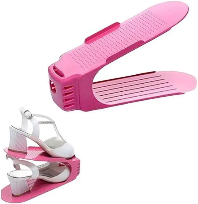 Alt view image 2 of 6 - TV Direct Shoe Double Decker Storage Dorm Rooms Children's Closets Small Closets Optimizing Shoe Org