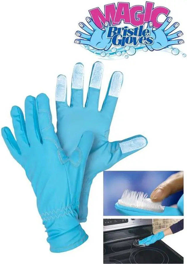 Alt view image 3 of 3 - Magic Bristle Gloves - Durable Scrubbing Gloves for All Cleaning Tasks