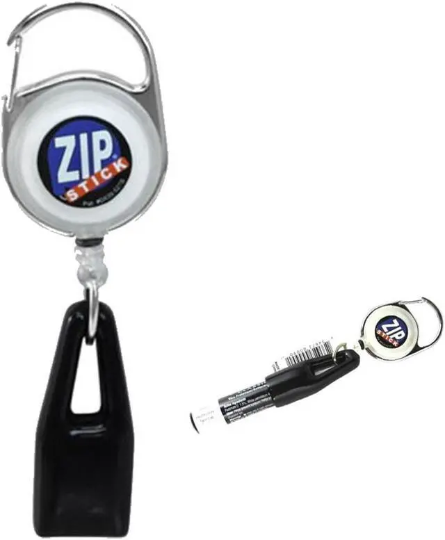Alt view image 2 of 4 - Zip Stick Retractable Lip Balm Holder - White