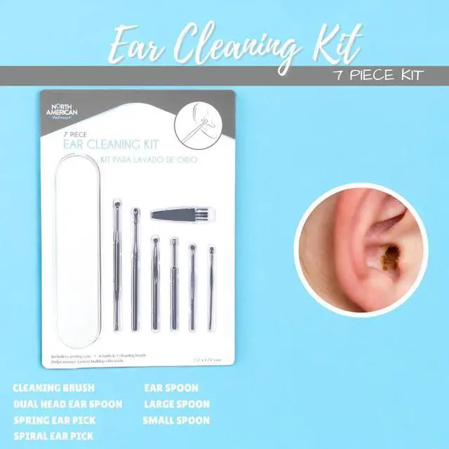 Alt view image 3 of 3 - North American Ear Wax 7 Piece Removal Kit