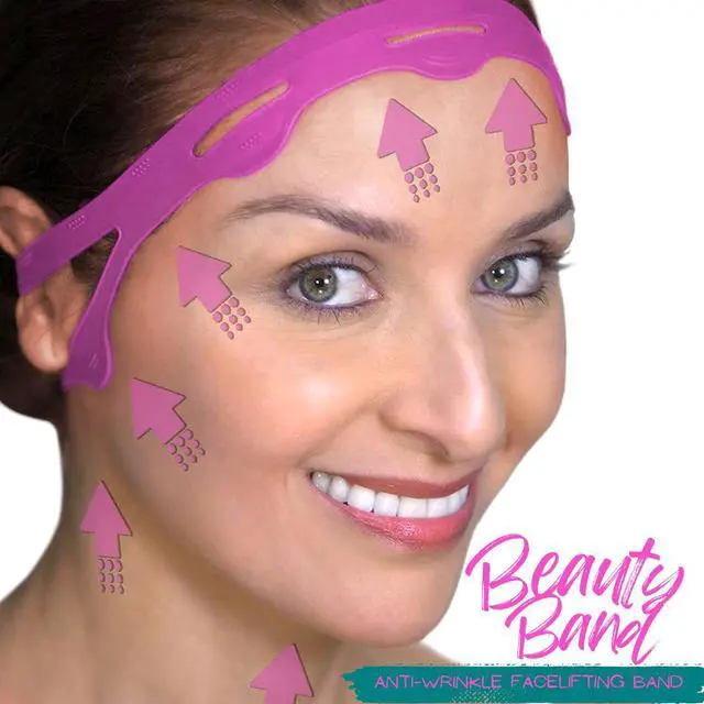Alt view image 7 of 7 - Beauty Band - Anti-Wrinkle Facelifting Band - Assorted Colors - One Pack