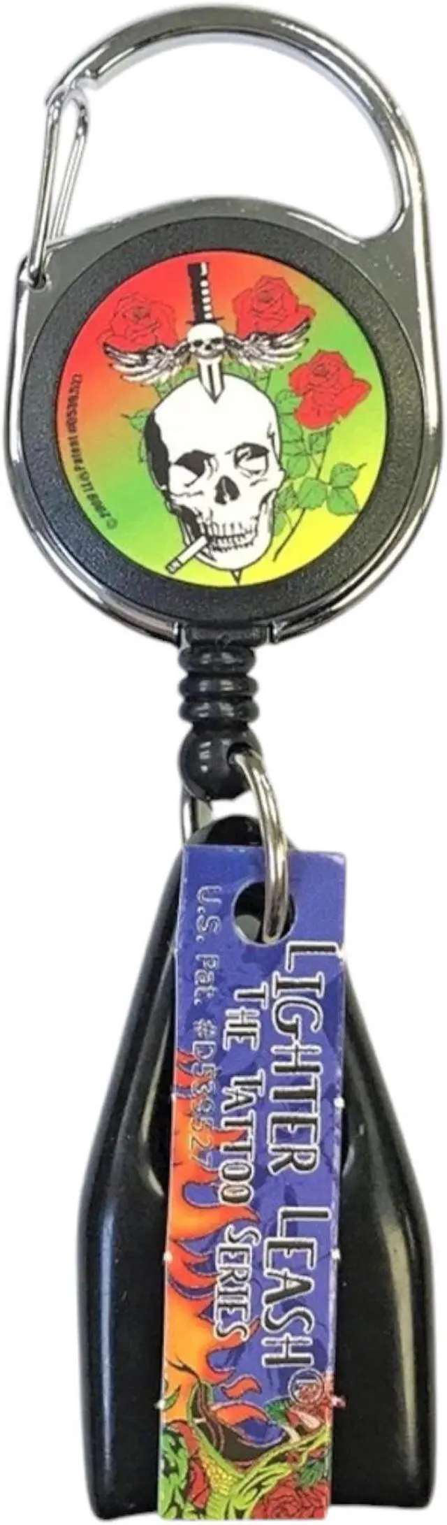 Main image of Premium Lighter Leash Retractable Lighter Holder - Tattoo Series-  Assorted (1)