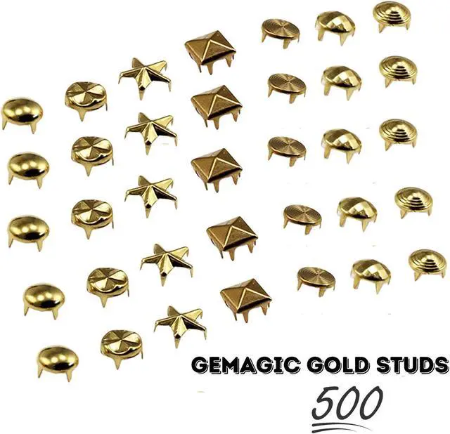 Main image of GeMagic Gold Studs - 500 pieces-  Assorted Pack