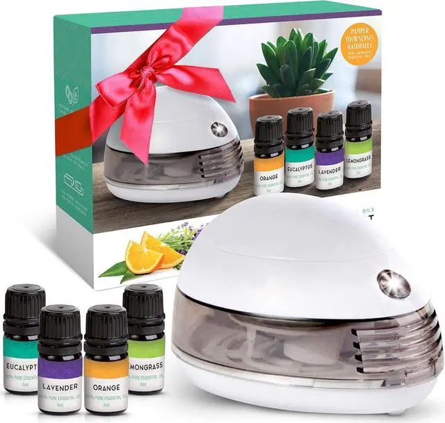 Alt view image 2 of 5 - Portable Diffuser with Essential Oils Aromatherapy Kit