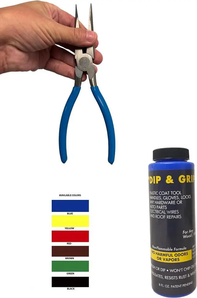 Alt view image 2 of 4 - Dip and Grip Rubberized Plastic Coating (Blue)  8 fl. oz