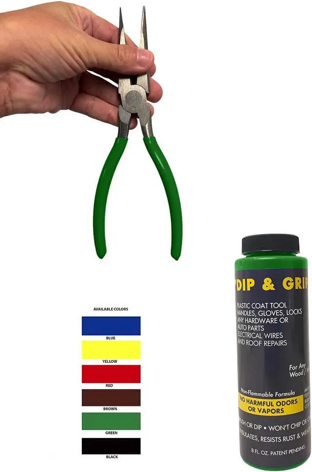Alt view image 2 of 7 - Dip and Grip Rubberized Plastic Coating (Green) 8 fl. oz