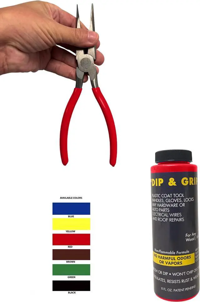 Alt view image 2 of 4 - Dip and Grip Rubberized Plastic Coating (Red) 8 fl. oz