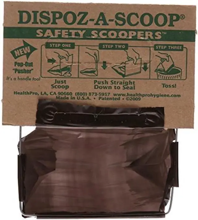 Alt view image 2 of 5 - Dispoz-A-Scoop No Touch Mess Odor Sanitary Dog Poop Scoopers 24 Pack