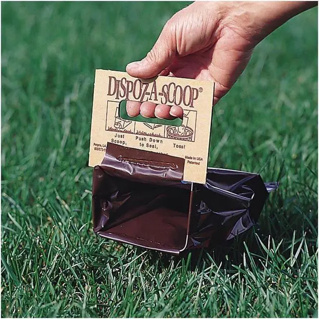 Alt view image 2 of 4 - HealthPro Dispoz-A-Scoop No Touch Mess Odor Sanitary Dog Poop Scoopers 24 Pack