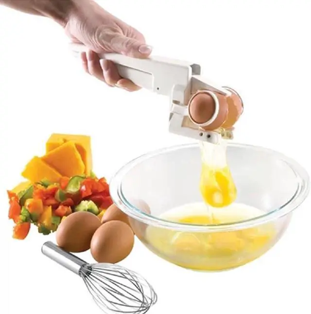 Alt view image 3 of 7 - EZCracker Handheld Egg Cracker/Separator
