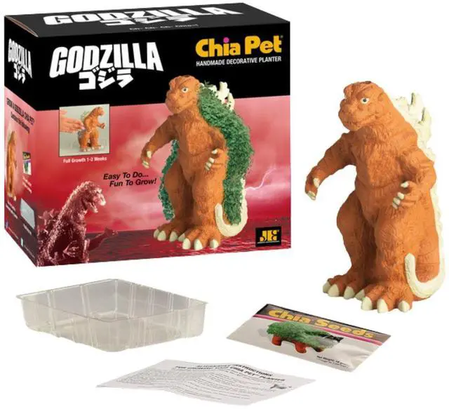 Alt view image 4 of 5 - Chia Pet Planter -Godzilla