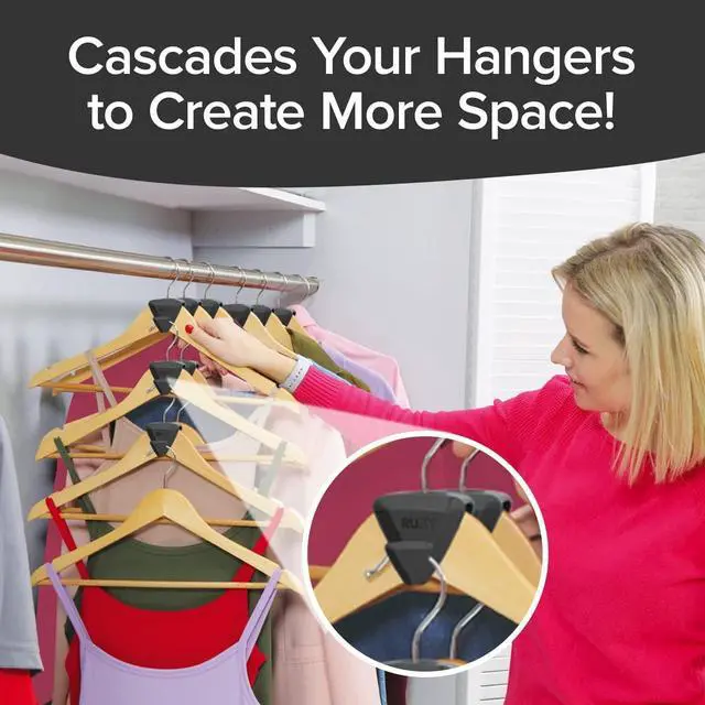 Alt view image 5 of 7 - Ruby Space Triangles, 108-Pc Hanger Hooks, White