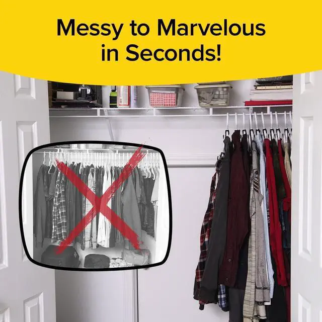 Alt view image 5 of 7 - Ruby Space Triangles 18-Pc Hanger Hooks [Black]