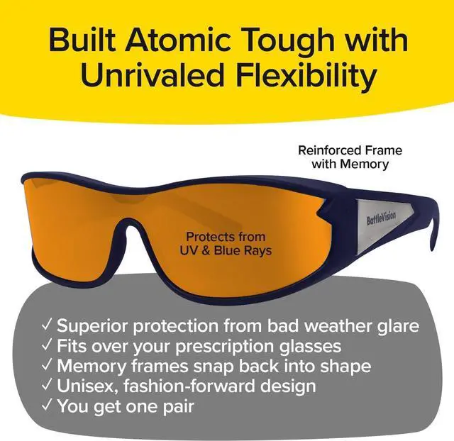 Alt view image 3 of 7 - Battle Vision Storm Wrap Around Sunglasses - 2PK