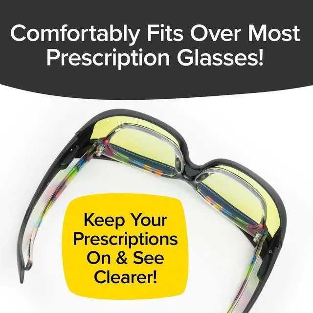 Alt view image 5 of 6 - Battle Vision Night Wrap Around Sunglasses - 2PK